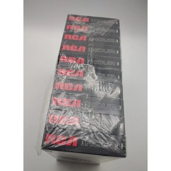 New 10 Pack RCA Blank 6 Hour VHS Videocassette Tapes T120, READ Plastic Tear - Picture 5 of 16